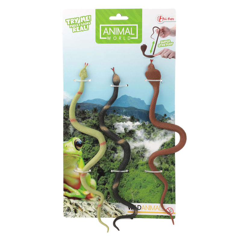 Load image into Gallery viewer, Toi-toys levensechte slangen rekbaar, 3st.
