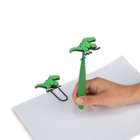 Toi-toys dinosaurus mega paperclip met pen