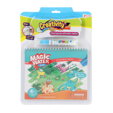 Toi-toys toi toys kleuren met water 'dino' boek+stift