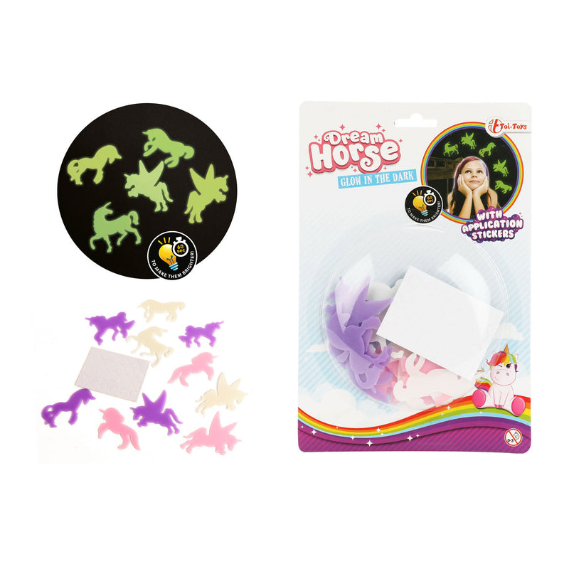 Load image into Gallery viewer, Toi-toys glow in the dark stickers eenhoorn
