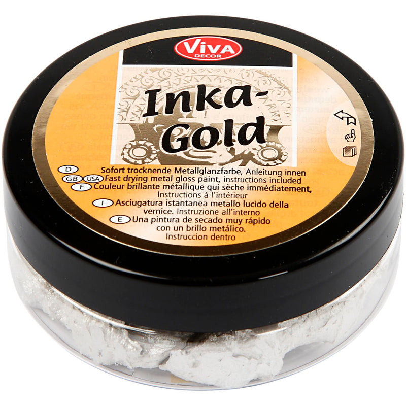 Load image into Gallery viewer, Creativ company inka-gold, platin, 50 ml 1 doosje
