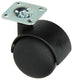Mack by tente 1013570 - dubbel rol zwart m plaat 50mm | 10 stuks