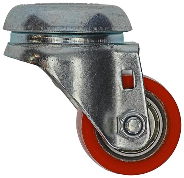 Load image into Gallery viewer, Mack by tente 1006184 - rol pu dubbele kogellager centr. gat. oranje 35mm | 18 stuks

