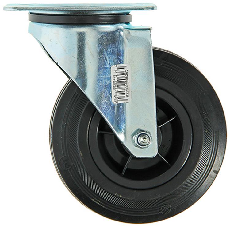 Load image into Gallery viewer, Mack by tente 1049125 - zwenkwiel bevestigingsplaat rubber met nylon velg 125mm | 8 stuks
