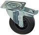 Mack by tente 1049126 - zw wiel bevestigingsplaat + rem rubber met nylon velg 125mm | 4 stuks