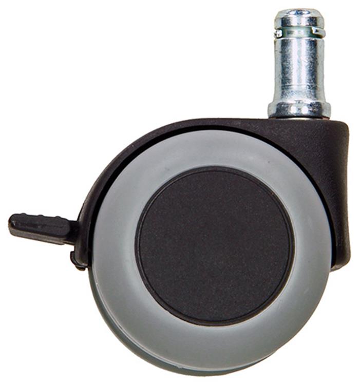 Load image into Gallery viewer, Mack by tente 1058957 - zwenkwiel met enkele wielrem vork pp, met stift 50 mm | 5 stuks
