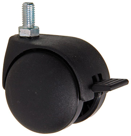 Mack by tente 1058959 - zwenkwiel met enkele wielrem vork pp, met schroefdr 50 mm | 5 stuks