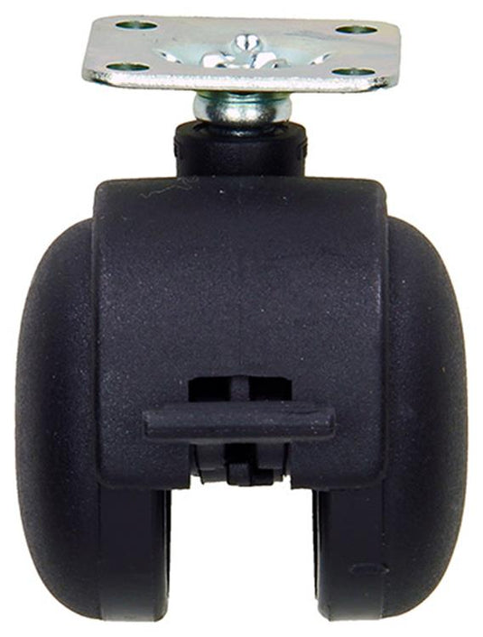 Mack by tente 1058960 - zwenkwiel met enkele wielrem vork pp, met plaat 50 mm | 5 stuks