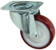 Mack by tente 1058935 - zwenkwiel,gespoten pu loopvlaknylon velg met plaat 100 mm | 4 stuks