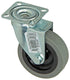 Mack by tente 1013184 - rubber rol 2 kogellagers met plaat 60mm | 12 stuks