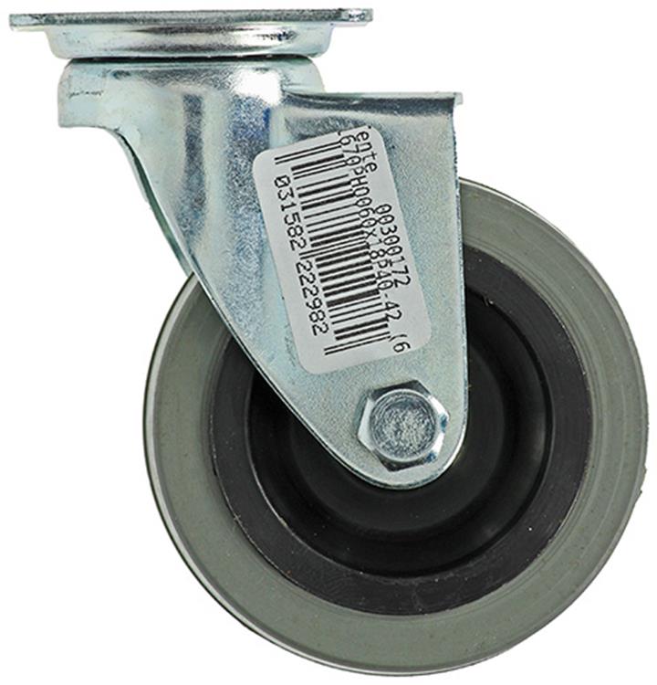 Load image into Gallery viewer, Mack by tente 1013184 - rubber rol 2 kogellagers met plaat 60mm | 12 stuks
