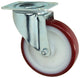 Mack by tente 1058934 - zwenkwiel gespoten pu loopvlaknylon velg met plaat 125 mm | 4 stuks