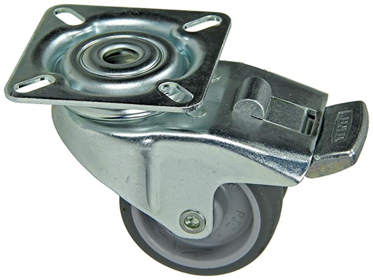 Load image into Gallery viewer, Mack by tente 1014735 - dubbel zwenkwiel 50mm op plaatmet rem | 8 stuks
