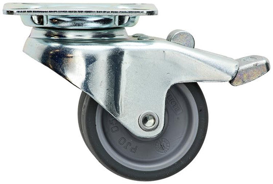 Mack by tente 1014735 - dubbel zwenkwiel 50mm op plaatmet rem | 8 stuks