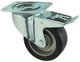 Mack by tente 1058939 - zwenkwiel rubber zw loopvl alu velg , plaat en rem 100 mm | 5 stuks