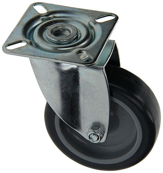 Mack by tente 1015244 - rubber rol 2 kogellagers met plaat 75mm | 18 stuks