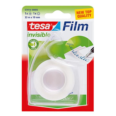 Tesa 1001962 - film invisible 33m:19 mm + hand dispenser | 7 stuks