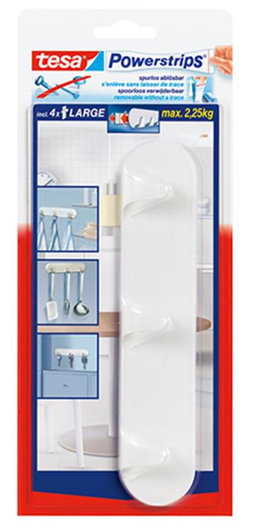 Tesa 1002613 - powerstrips hakenrek wit | 6 stuks