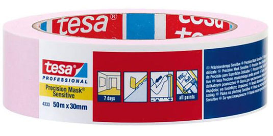 Tesa professional 1009792 - 4333 prec mask sens 50m x 38mm | 4 stuks