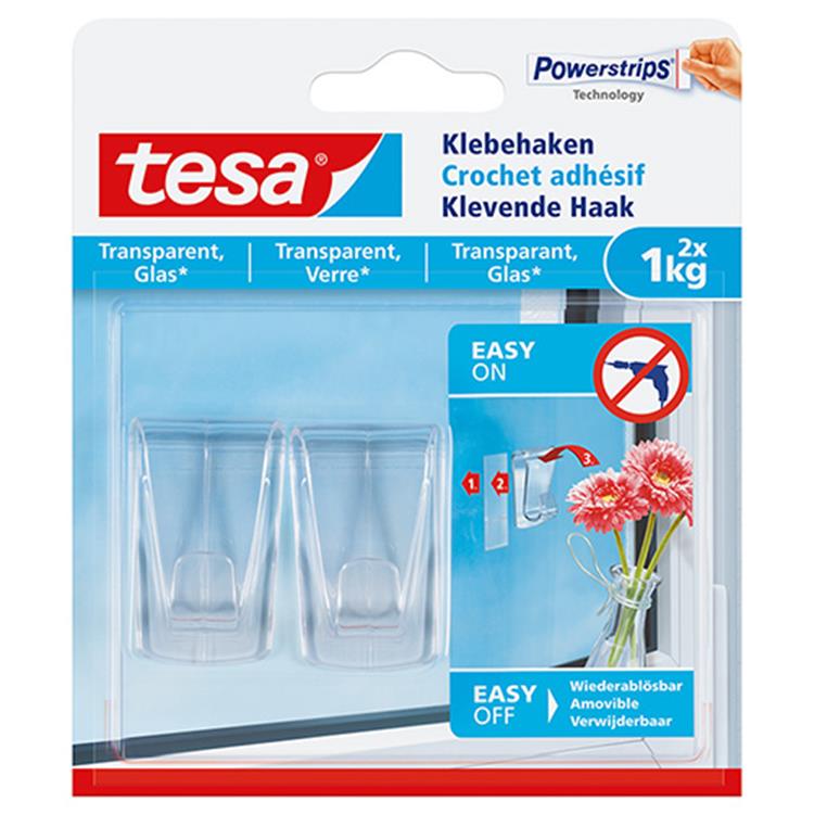 Load image into Gallery viewer, Tesa 1051178 - deco haak transp. - 1kg | 8 stuks
