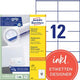 Avery universele etiketten zweckform 3424 105x48mm