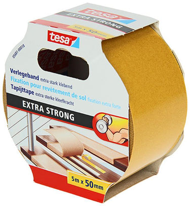 Tesa 1054487 - tapijttape extra strong 5m x 50mm | 6 stuks