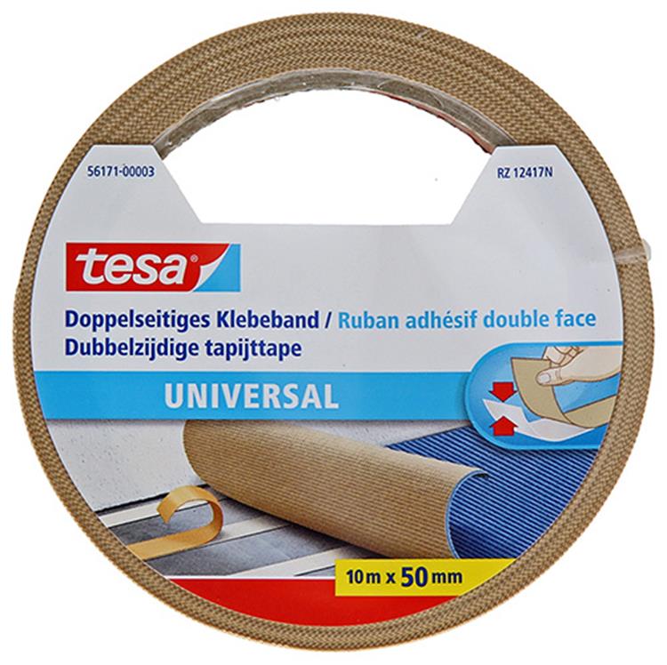 Load image into Gallery viewer, Tesa dubbelzijdig plakband universeel - veelzijdig plakband voor verpakking, decoratie en tapijten of voor handwerk - 10 m x 50 mm
