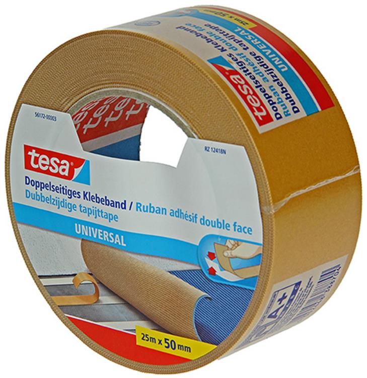 Load image into Gallery viewer, Tesa dubbelzijdig plakband universeel veelzijdig verpakking decoratie tapijt – 25m x 50mm
