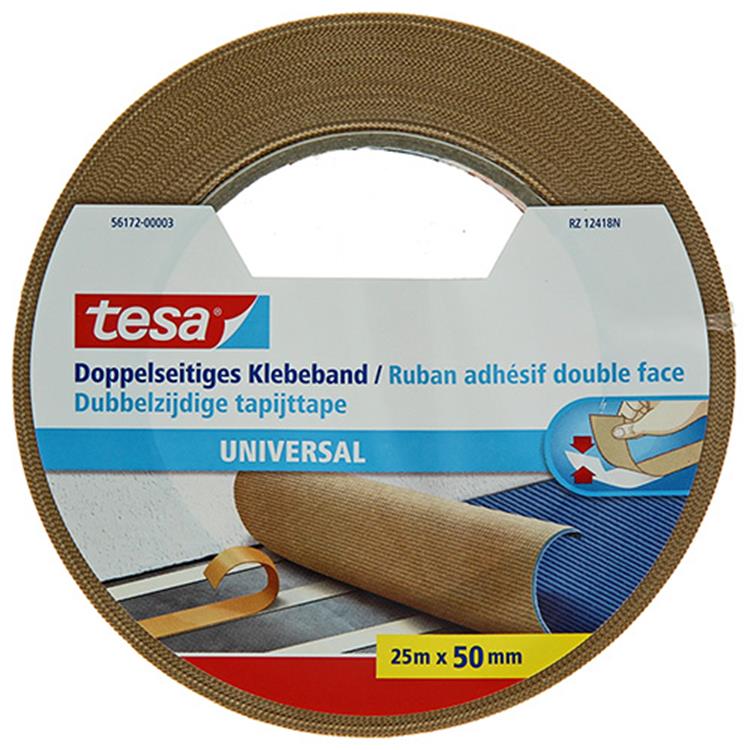 Load image into Gallery viewer, Tesa dubbelzijdig plakband universeel veelzijdig verpakking decoratie tapijt – 25m x 50mm

