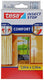 Tesa 1050466 - premium vliegenhor deuren zwart 2x 0,65m x 2,2m | 5 stuks