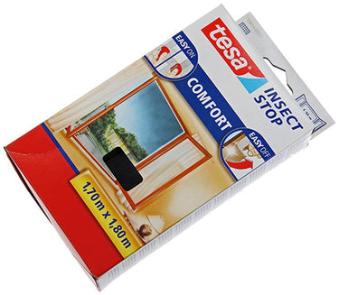 Tesa 1050476 - insect stop premium - vliegenhor klittenband zwart 1,7x1,8m | 5 stuks