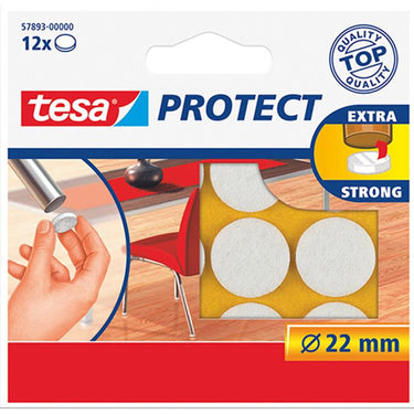 Tesa 1003209 - vilt 22mm wit 12st | 20 stuks