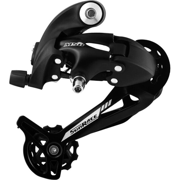 Sunrace rdm 57 rear derailleur 7/8v long cage blister