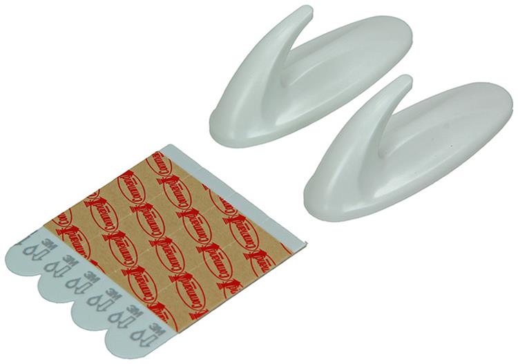 Load image into Gallery viewer, 3m command decohaak, medium, draagvermogen 1,4 kg, wit, waterbestendig, blister van 2 stuks
