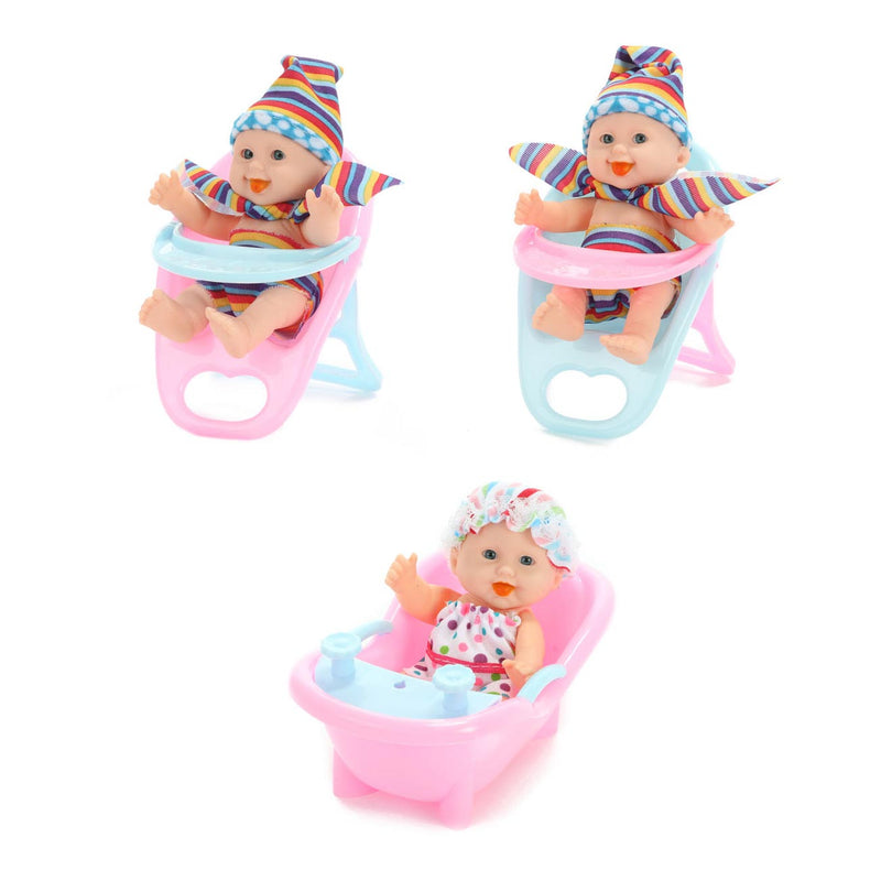 Load image into Gallery viewer, Beau baby mini babypop zittend, 12cm

