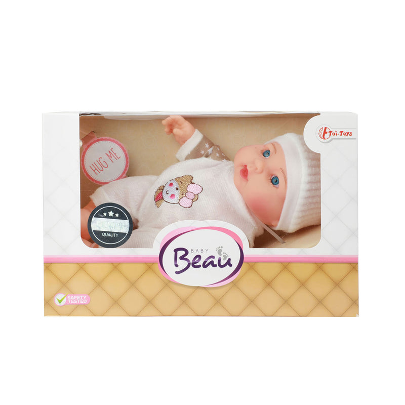 Load image into Gallery viewer, Beau Baby Babypop met Muts, 23cm

