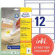Verwijderbare etiketten avery zweckform l4743rev-25 99,1x42,3mm wit