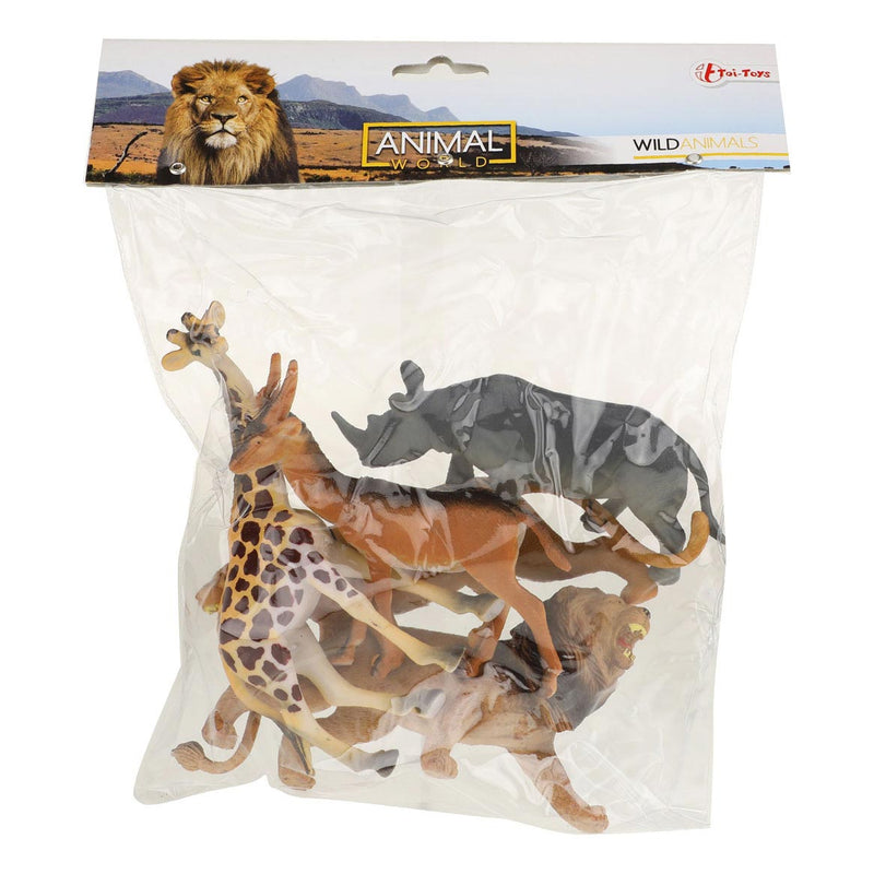 Load image into Gallery viewer, Toi-toys animal world wilde dieren deluxe, 5st.
