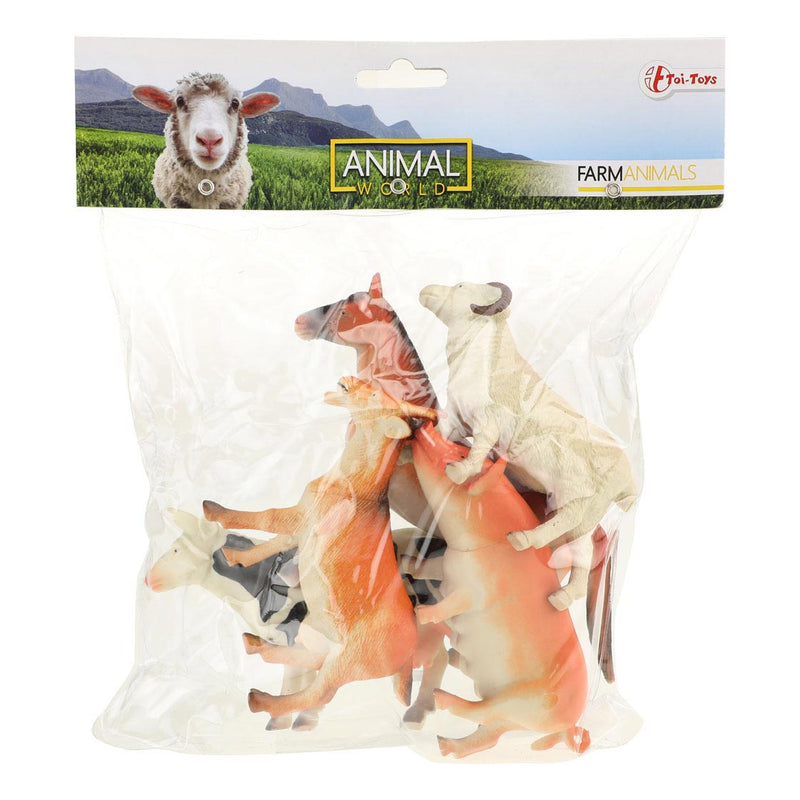 Load image into Gallery viewer, Toi-toys animal world boederijdieren deluxe, 5st.
