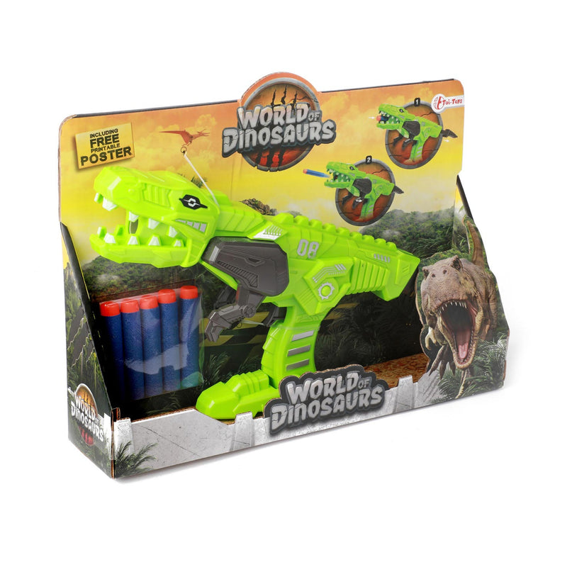 Load image into Gallery viewer, World of dinosaurs afschietpistool met foampijlen
