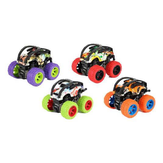 Toi-toys cars trucks frictie monster truck flip over