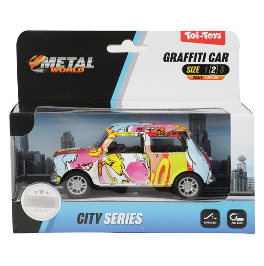 Twisk metalworld pull-back graffiti auto