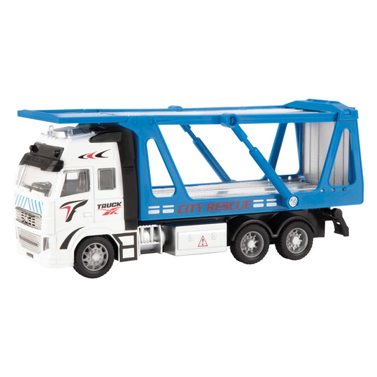 Toi-toys metal pull back auto transporter 1:38