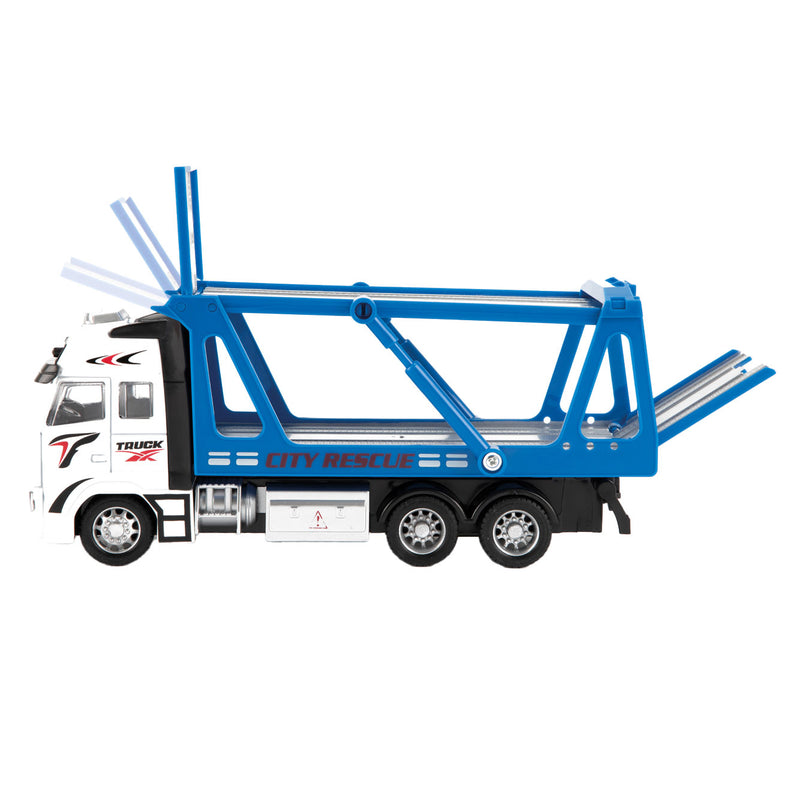 Load image into Gallery viewer, Toi-toys sleepwagen blauw 12 cm
