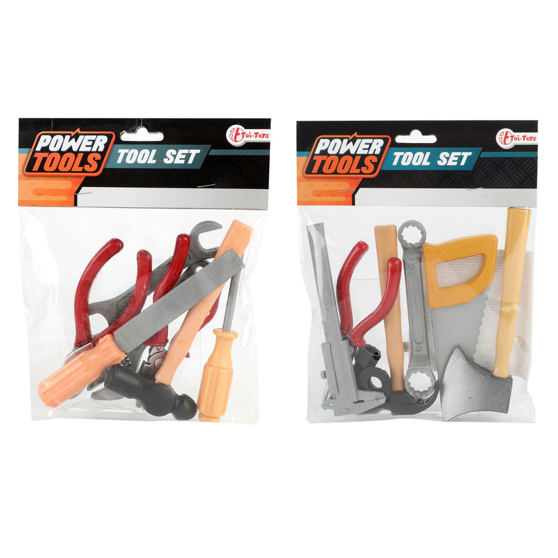 Load image into Gallery viewer, Toi-toys power tools gereedschapset in zak, 7dlg.
