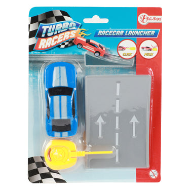 Turbo racers afschiet rallyauto met schans