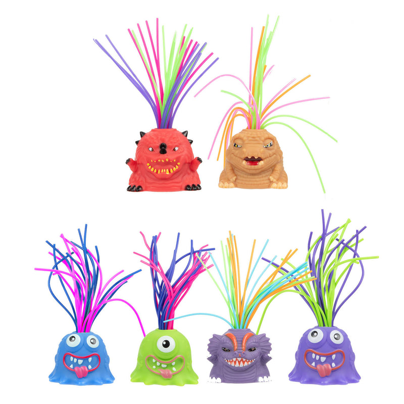 Load image into Gallery viewer, Toi-toys fun monster met trekbare haren met geluid
