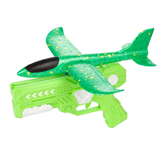 Toi-toys air foam vliegtuig met afschietpistool, 24cm