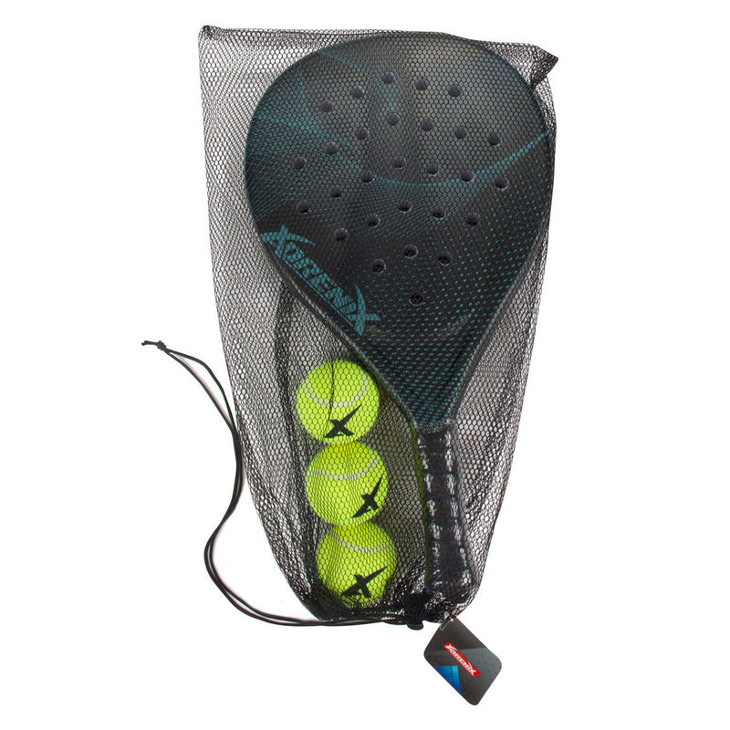 Load image into Gallery viewer, Adrenix padelset racket met 3 ballen - blauw
