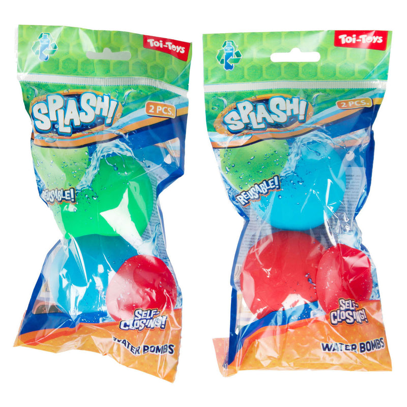 Load image into Gallery viewer, Splash waterballon herbruikbaar zelfsluitend, 2st.
